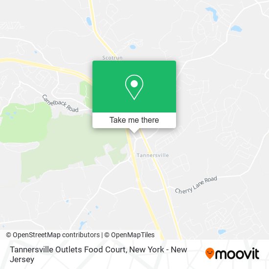 Tannersville Outlets Food Court map