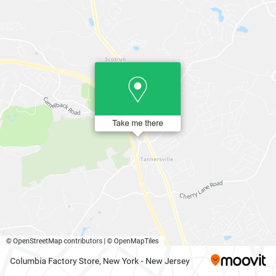 Mapa de Columbia Factory Store