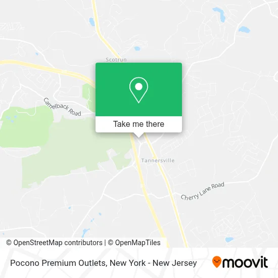 Pocono Premium Outlets map