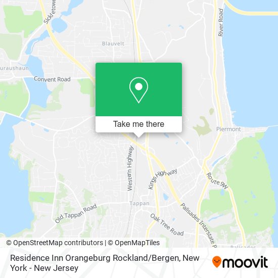 Residence Inn Orangeburg Rockland / Bergen map