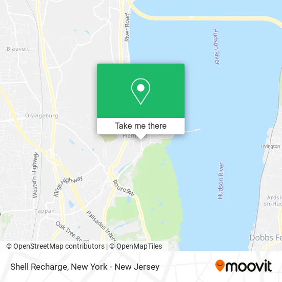 Mapa de Shell Recharge