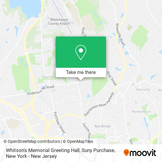 Whitson's Memorial Greeting Hall, Suny Purchase map