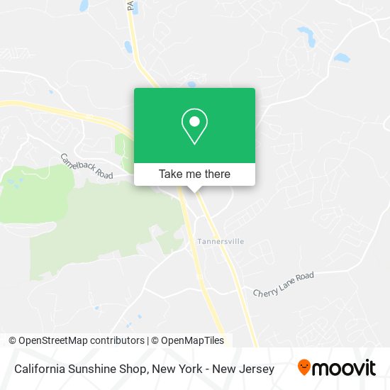 Mapa de California Sunshine Shop
