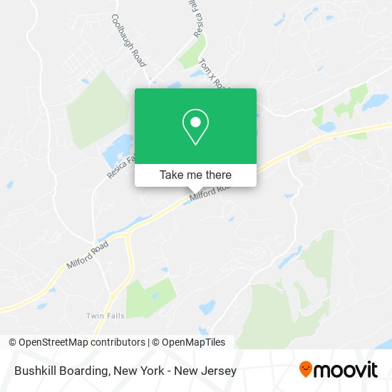 Bushkill Boarding map