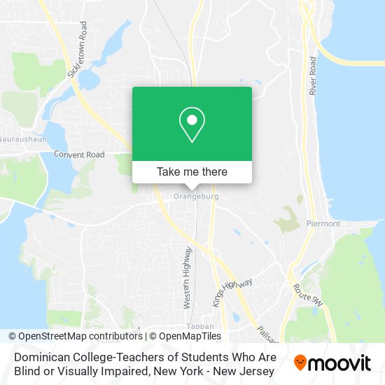 Dominican College-Teachers of Students Who Are Blind or Visually Impaired map