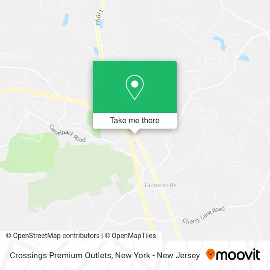 Crossings Premium Outlets map