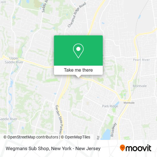 Wegmans Sub Shop map