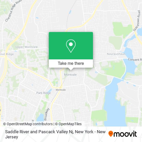 Saddle River and Pascack Valley Nj map