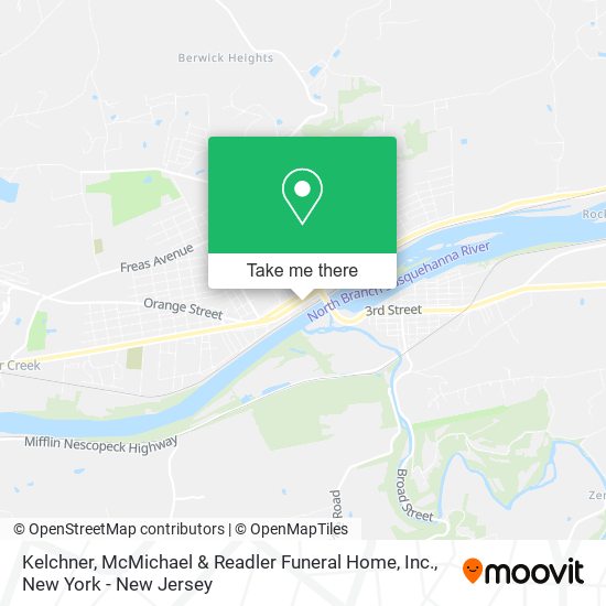Mapa de Kelchner, McMichael & Readler Funeral Home, Inc.