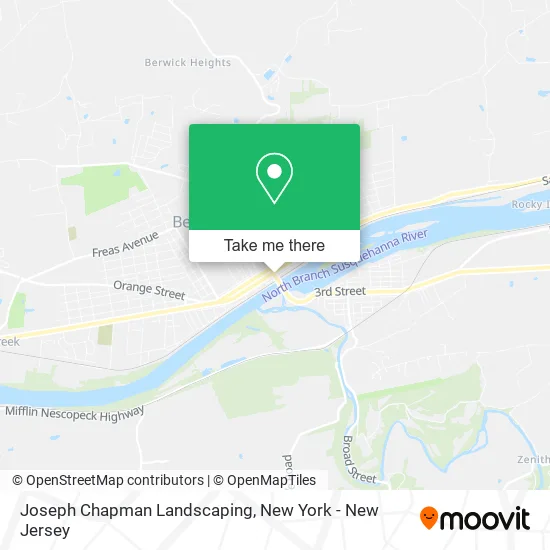 Joseph Chapman Landscaping map