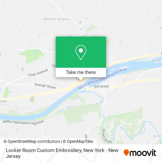 Mapa de Locker Room Custom Embroidery