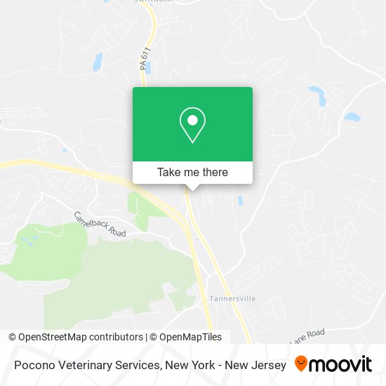 Mapa de Pocono Veterinary Services