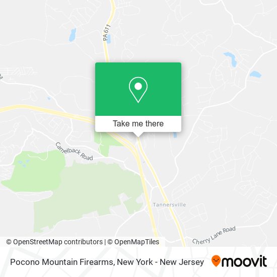 Mapa de Pocono Mountain Firearms