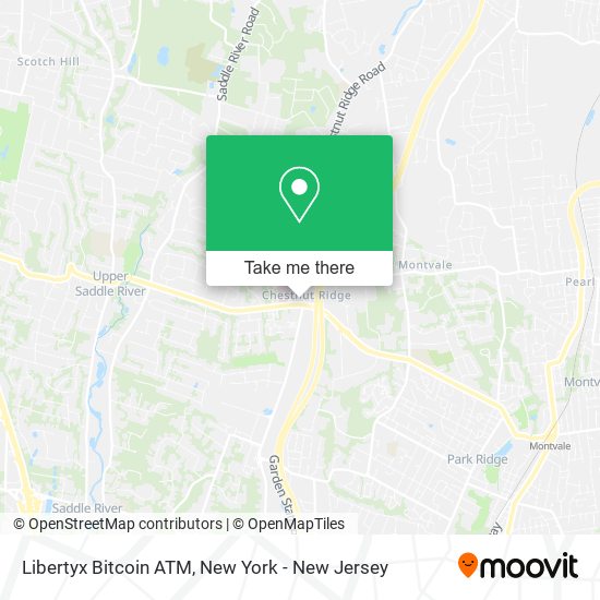 Mapa de Libertyx Bitcoin ATM