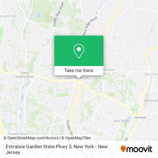 Mapa de Entrance Garden State Pkwy S