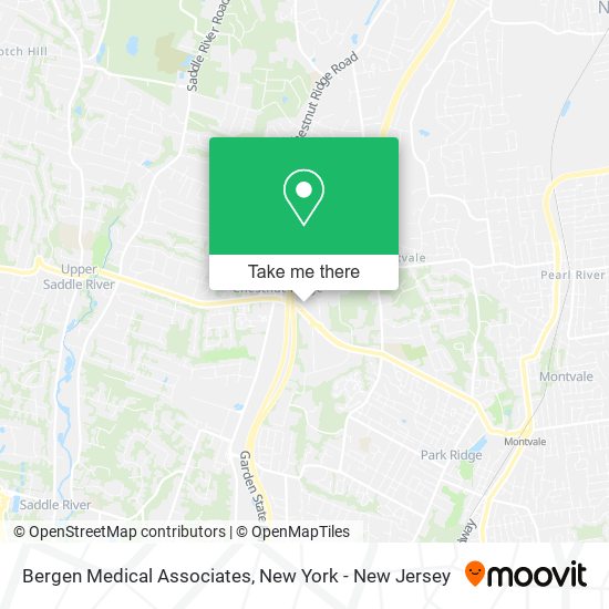 Mapa de Bergen Medical Associates