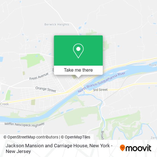 Jackson Mansion and Carriage House map