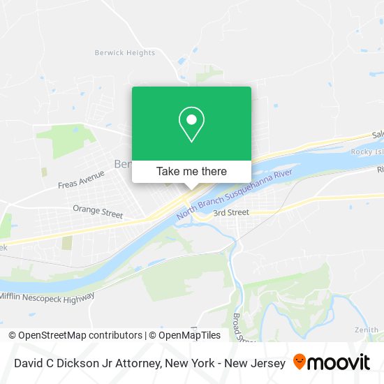 David C Dickson Jr Attorney map