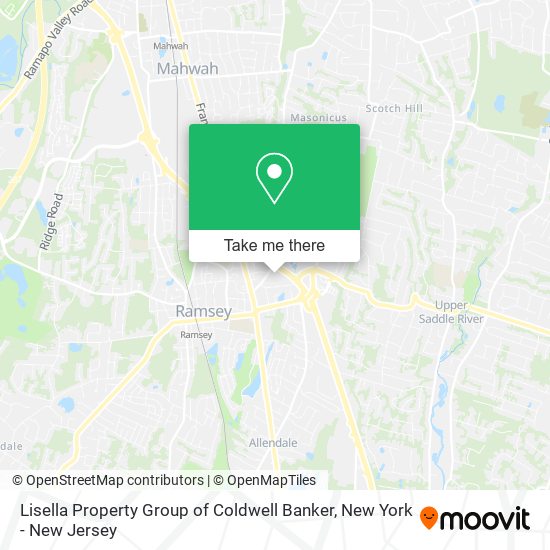 Lisella Property Group of Coldwell Banker map