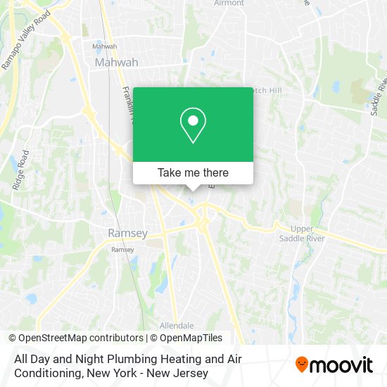 Mapa de All Day and Night Plumbing Heating and Air Conditioning