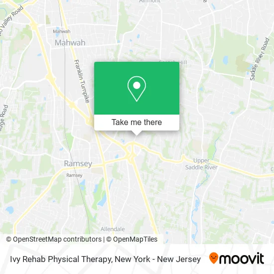 Ivy Rehab Physical Therapy map