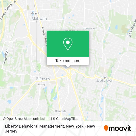 Liberty Behavioral Management map