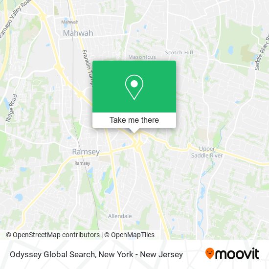 Odyssey Global Search map