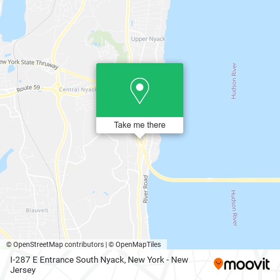 Mapa de I-287 E Entrance South Nyack