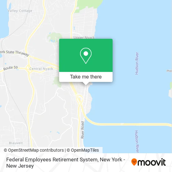 Federal Employees Retirement System map