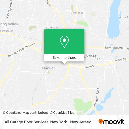 All Garage Door Services map