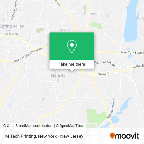 M Tech Printing map