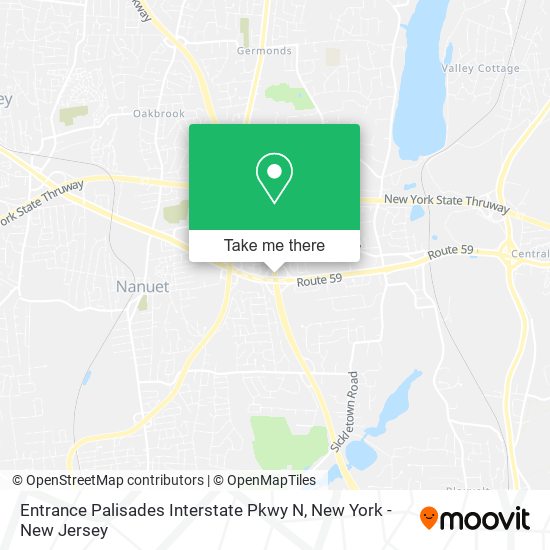 Entrance Palisades Interstate Pkwy N map