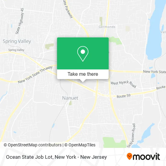 Mapa de Ocean State Job Lot