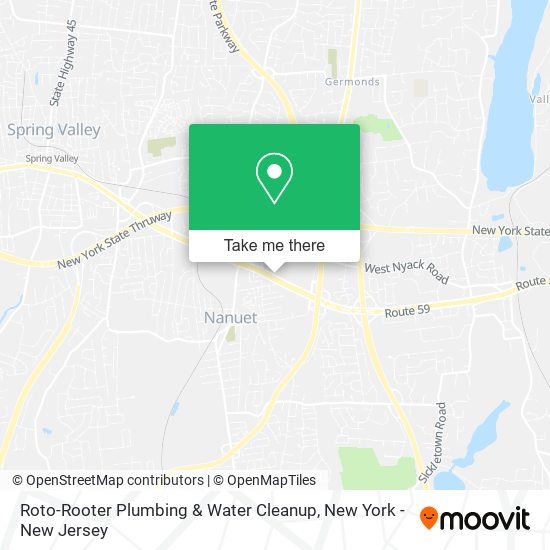 Roto-Rooter Plumbing & Water Cleanup map