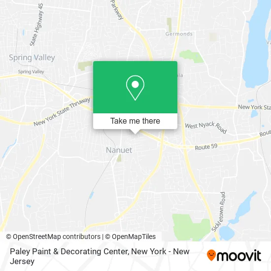Mapa de Paley Paint & Decorating Center