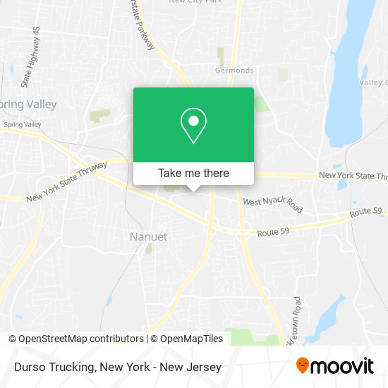 Durso Trucking map