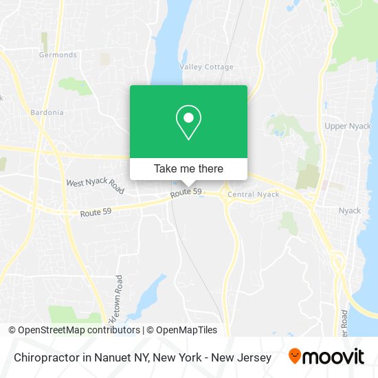 Mapa de Chiropractor in Nanuet NY