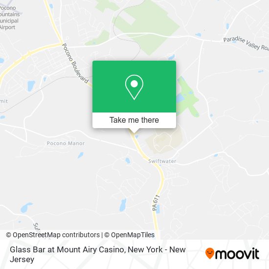 Mapa de Glass Bar at Mount Airy Casino