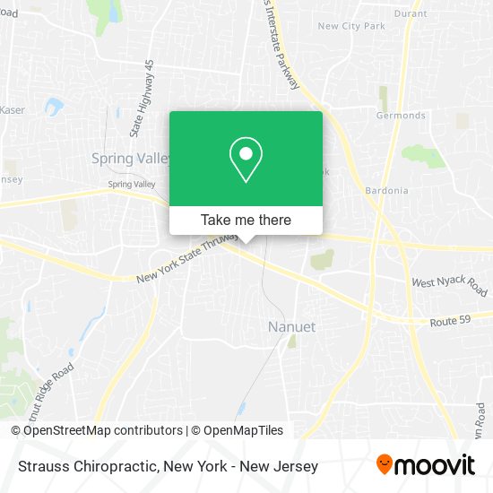 Strauss Chiropractic map