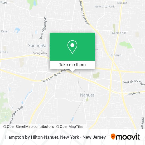 Mapa de Hampton by Hilton-Nanuet