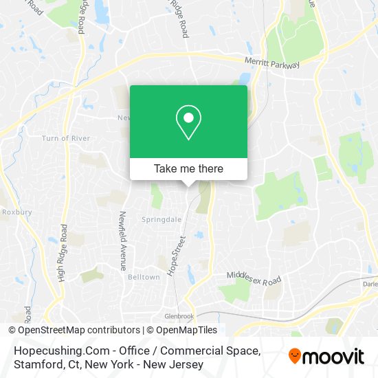 Mapa de Hopecushing.Com - Office / Commercial Space, Stamford, Ct