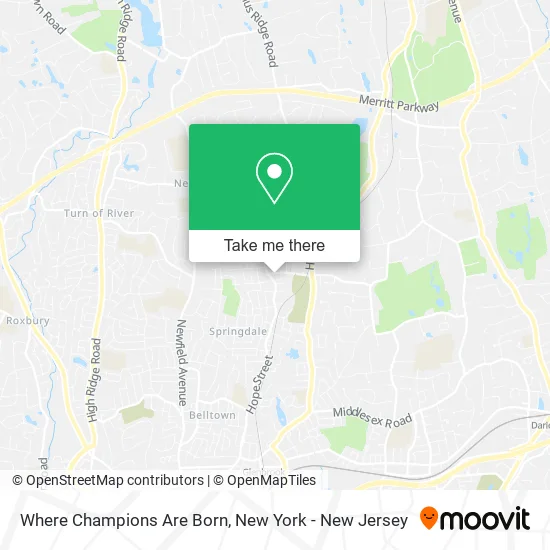 Where Champions Are Born map