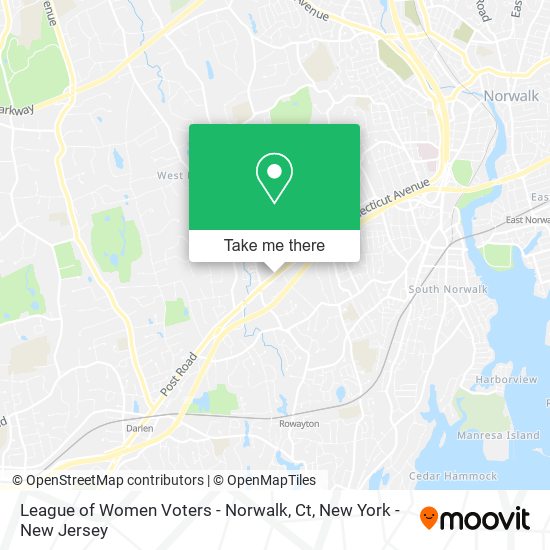 League of Women Voters - Norwalk, Ct map