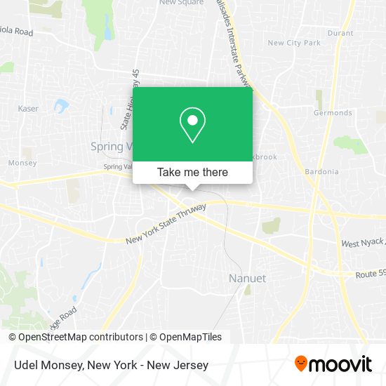 Udel Monsey map