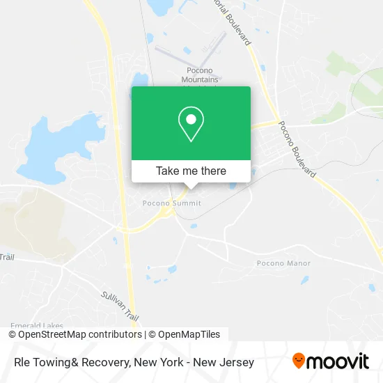 Rle Towing& Recovery map