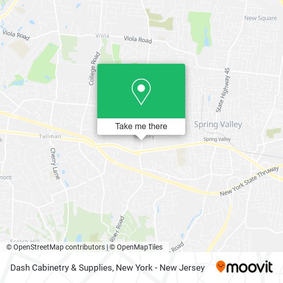 Mapa de Dash Cabinetry & Supplies