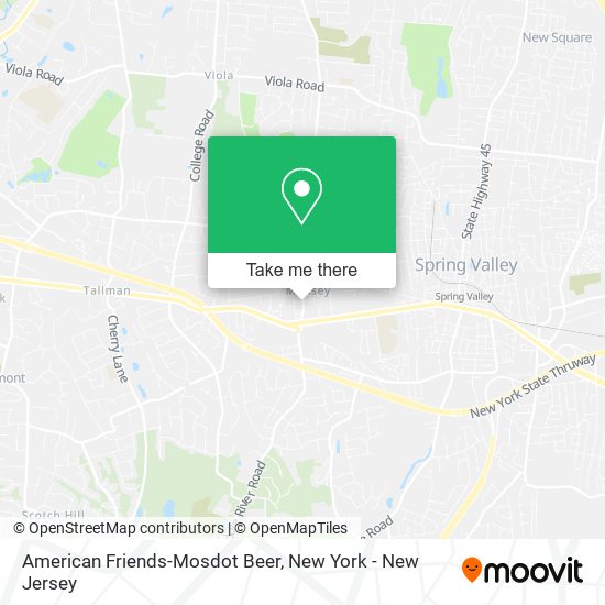 American Friends-Mosdot Beer map