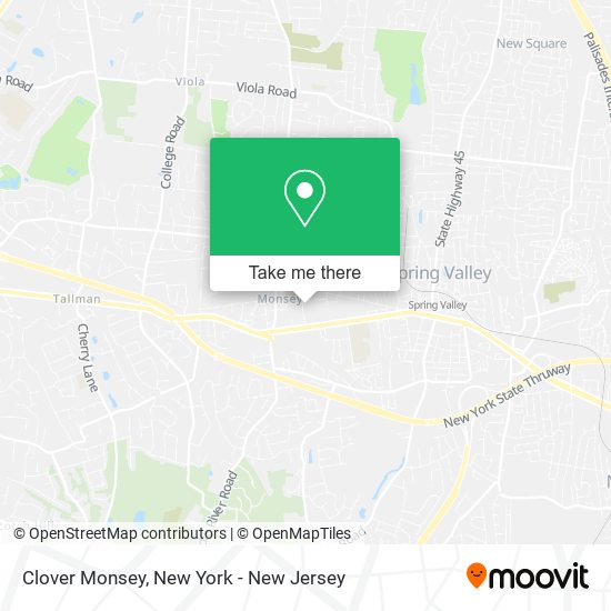 Clover Monsey map