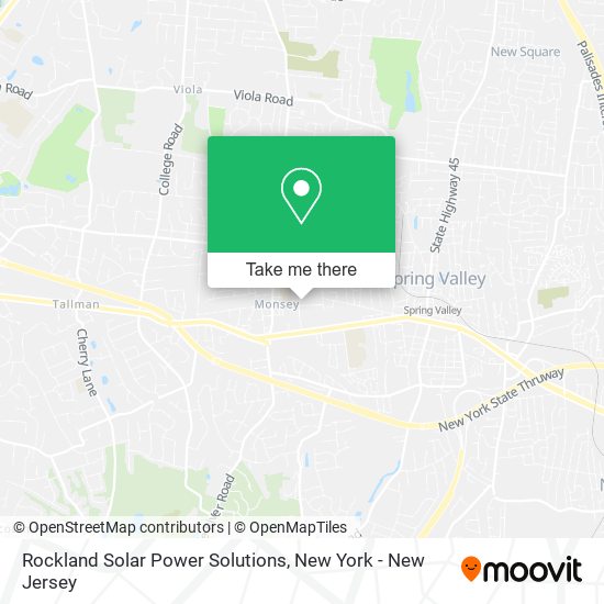 Rockland Solar Power Solutions map