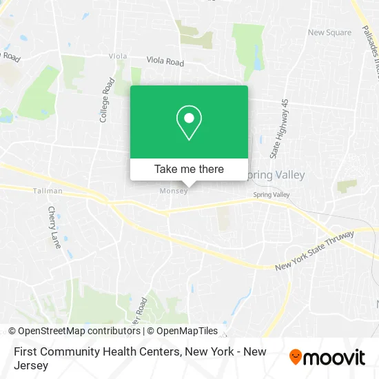 First Community Health Centers map